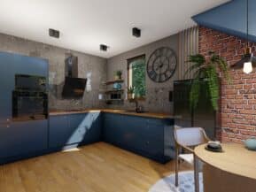 niebieska kuchnia